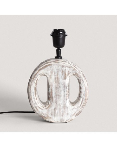 Pied de Lampe à Poser en bois Chandra ILUZZIA