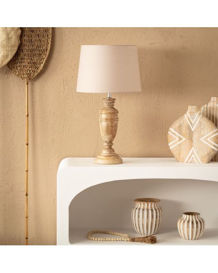 Lampe à Poser en bois Hausa ILUZZIA