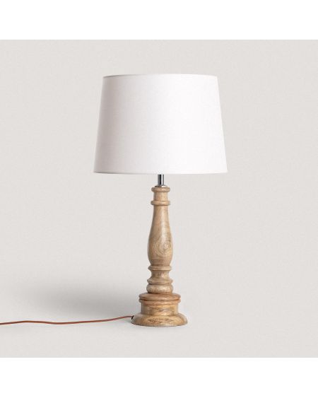 Lampe à Poser en bois Dinka ILUZZIA