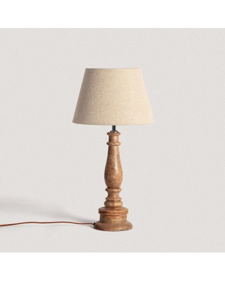 Lampe à Poser en bois Dinka ILUZZIA