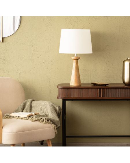 Lampe de table en bois Rani ILUZZIA