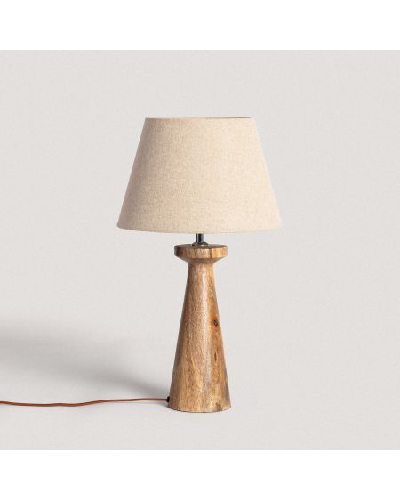 Lampe de table en bois Rani ILUZZIA