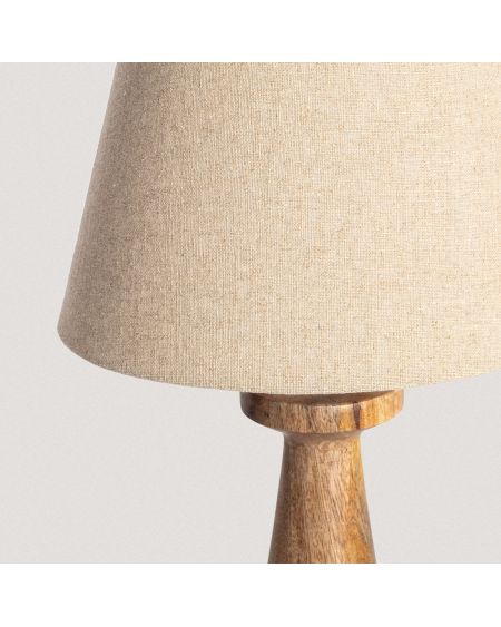Lampe de table en bois Rani ILUZZIA