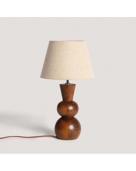 Lampe à Poser en bois Vinda ILUZZIA