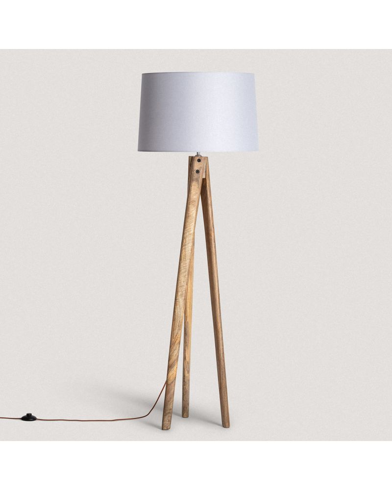 Lampadaire en bois Kumar ILUZZIA Lampadaire en bois Kumar ILUZZIA