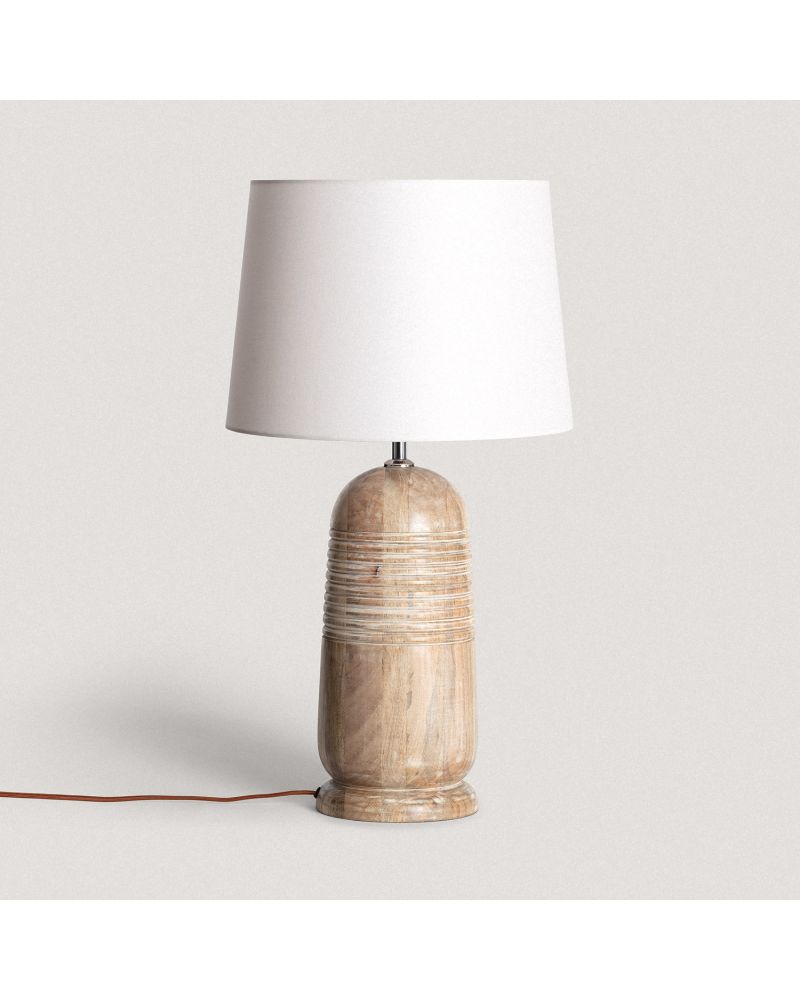 Lampe à Poser en bois Warsha ILUZZIA Lampe à Poser en bois Warsha ILUZZIA
