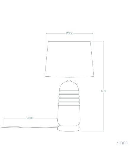 Lampe à Poser en bois Warsha ILUZZIA