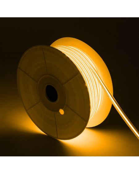 Bobine de ruban LED COB Dimmable 220V AC 320 LED/m Blanc super chaud IP65 Largeur 14mm Coupe tous les 50 cm