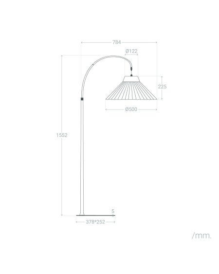 Lampadaire Extérieur Métal et Corde Montreal