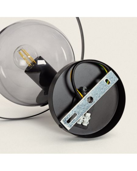 Lampe Murale Extérieure Métal et Verre Jubail
