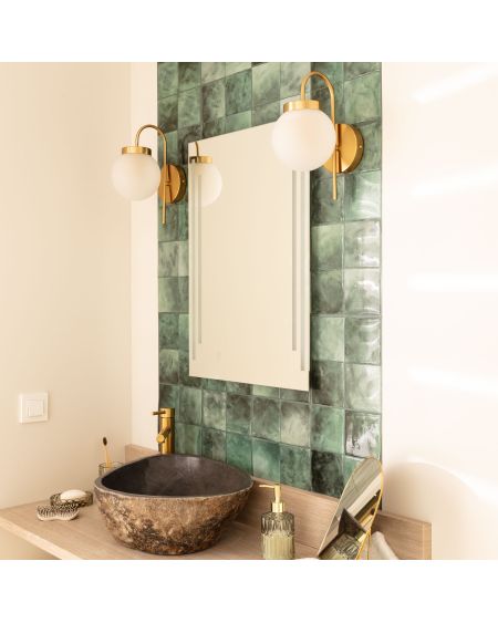 Lampe Murale Extérieur en Métal et Verre Rafha
