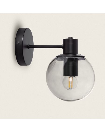 Lampe Murale Extérieur en Métal et Verre Yanbu