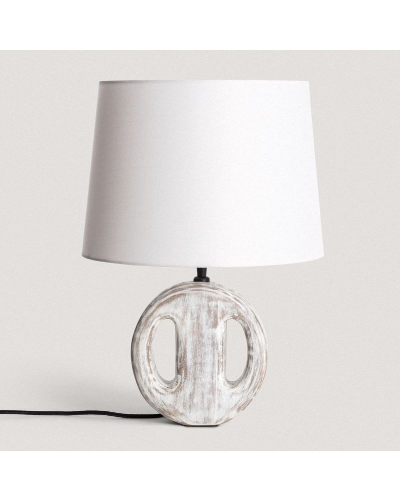 Lampe à Poser en bois Chandra ILUZZIA Lampe à Poser en bois Chandra ILUZZIA