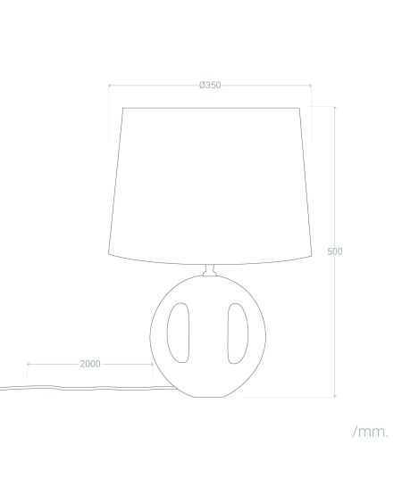 Lampe à Poser en bois Chandra ILUZZIA