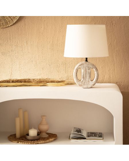 Lampe à Poser en bois Chandra ILUZZIA