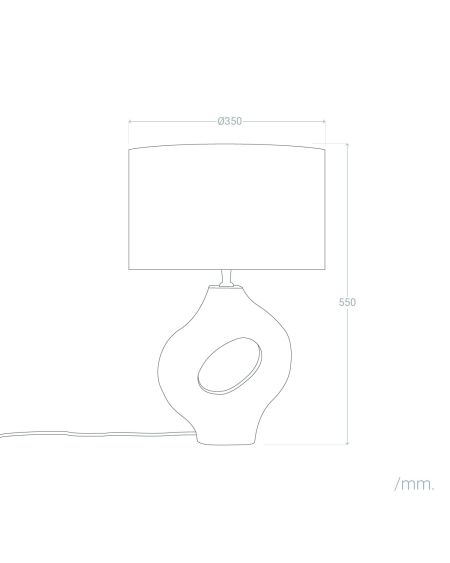 Lampe à Poser en bois Dhara ILUZZIA