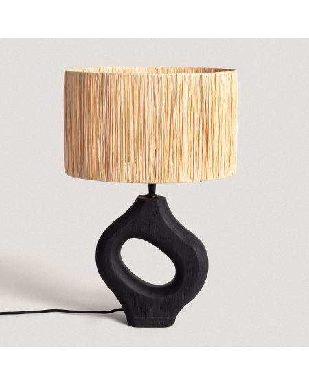 Lampe à Poser en bois Dhara ILUZZIA