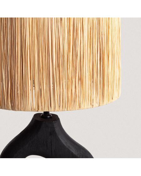 Lampe à Poser en bois Dhara ILUZZIA