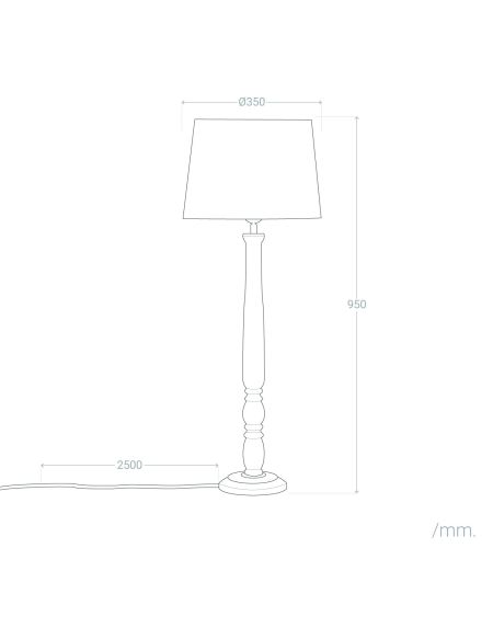 Lampe à Poser en bois Daksh ILUZZIA