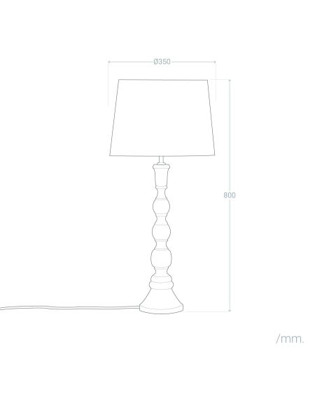 Lampe à Poser en bois Anand ILUZZIA