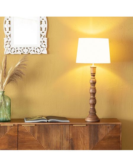 Lampe à Poser en bois Anand ILUZZIA