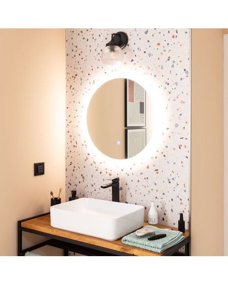 Miroir de Salle de Bain avec éclairage LED et Anti-buée Minna Ø60 cm