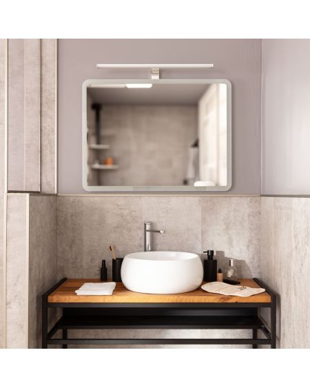 Miroir Salle de Bain avec Éclairage LED et Anti-buée Benin 80x60 cm