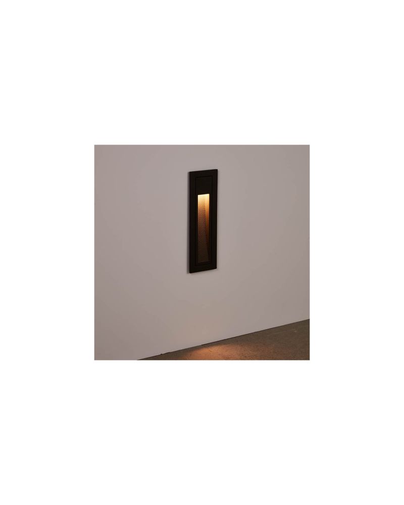 Balise Murale Extérieure LED Encastrable Anthracite Lane 3W