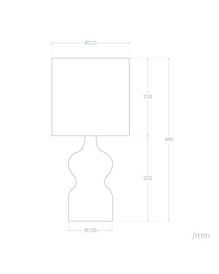 Lampe à Poser Céramique Hulun
