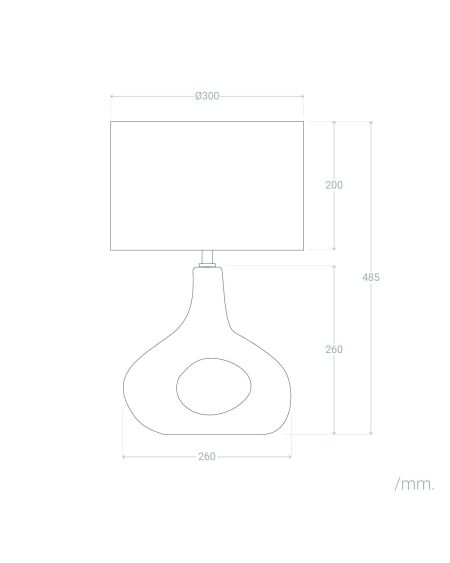 Lampe à Poser Céramique Idala