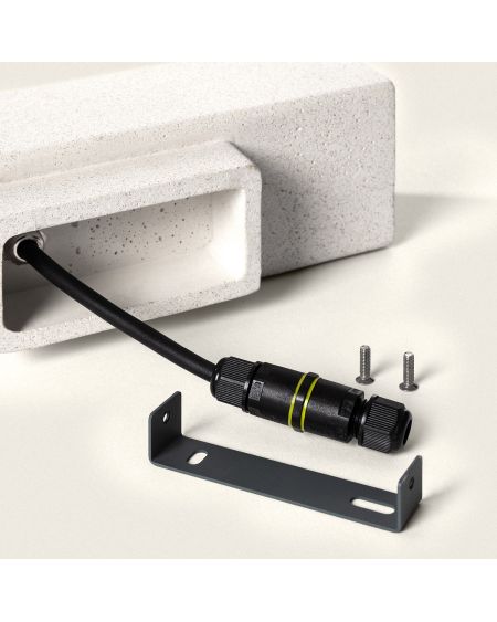 Applique Murale LED Extérieure Ciment Banjar Square Éclairage Double Face