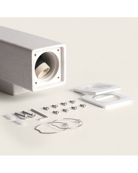 Applique Murale LED Extérieure Ciment Banjar Square Éclairage Double Face