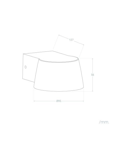 Applique Murale Extérieure LED 6W Aluminium Dumai