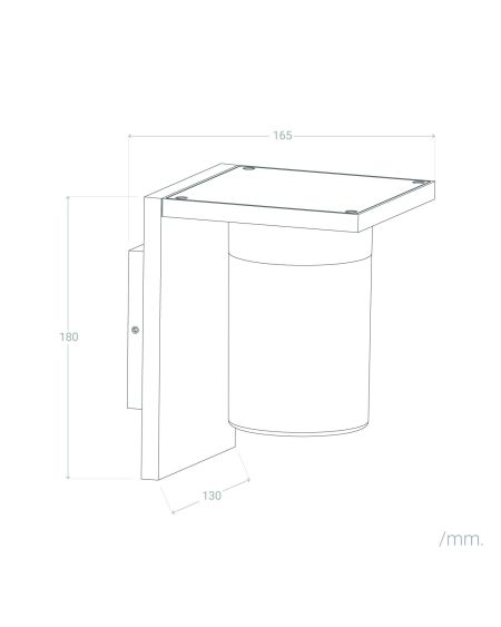 Applique Murale Extérieure Aluminium Melba