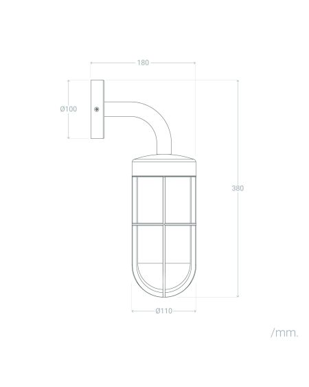 Applique Murale Extérieure Aluminium Logan