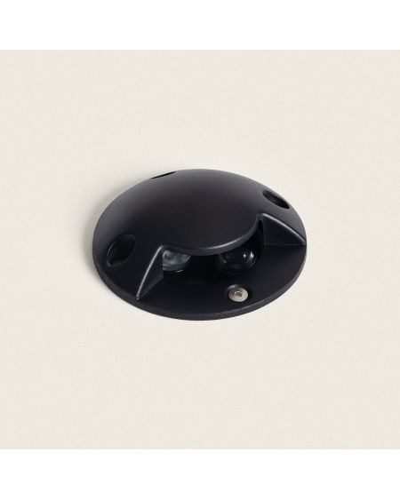 Balise Extérieure LED 3W Encastrable au Sol Gimsha 1L Noire