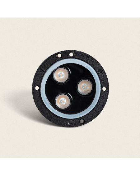 Balise Extérieure LED 3W Encastrable au Sol Gimsha 3L Noire