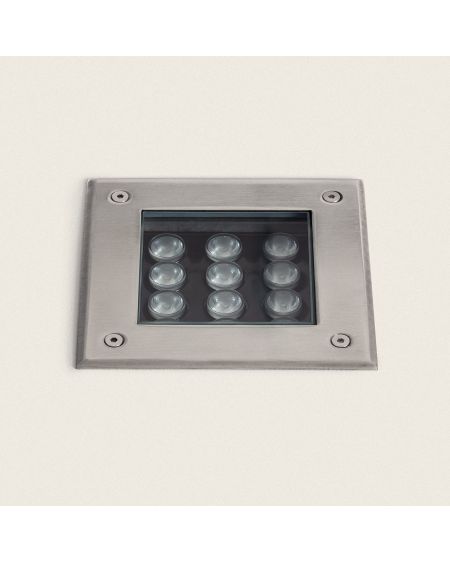 Balise Extérieure LED Encastrable au Sol Carrée Utopia 12 W