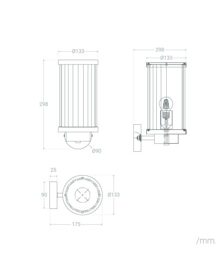 Lampe Murale Extérieure Verre Gauta