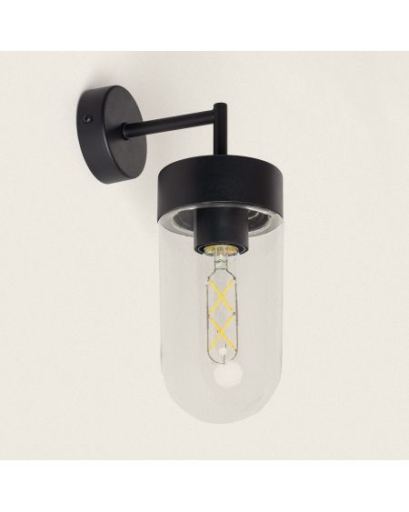 Lampe Murale Extérieure Métal et Verre Gerber