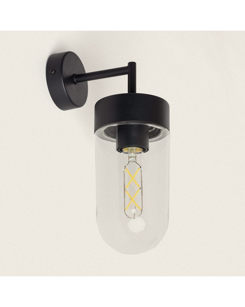 Lampe Murale Extérieure Métal et Verre Gerber