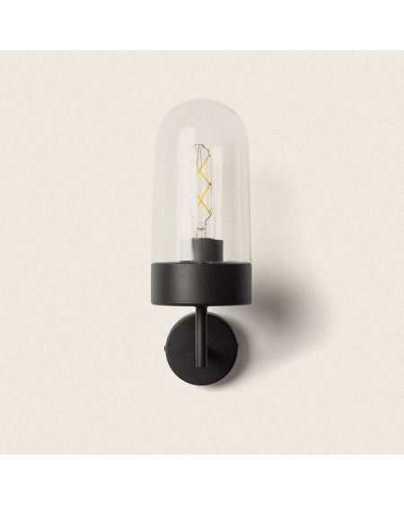 Lampe Murale Extérieure Métal et Verre Gerber