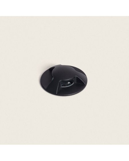 Balise Extérieure LED 1W Encastrable au Sol Letso 3L Noire