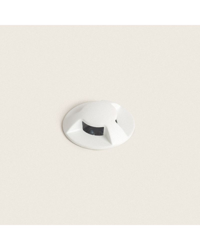 Balise Extérieure LED 1W Encastrable au Sol Letso 3L Blanche