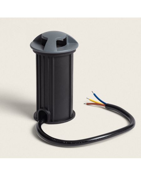 Balise Extérieure LED 1W Encastrable au Sol Letso 3L Grise