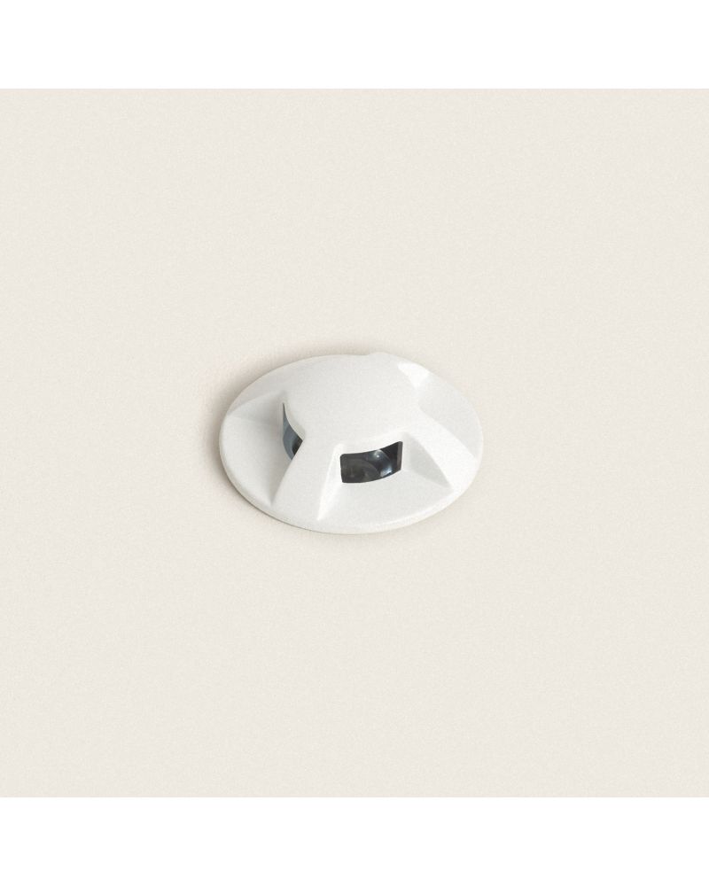 Balise Extérieure LED 1W Encastrable au Sol Letso 4L Blanche
