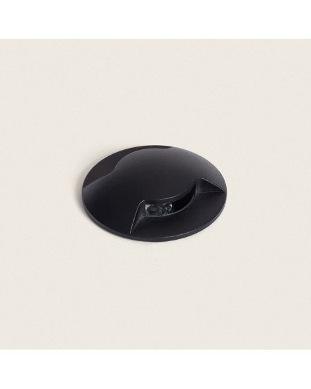 Balise Extérieure LED 3W Encastrable au Sol Letso 2L Noire