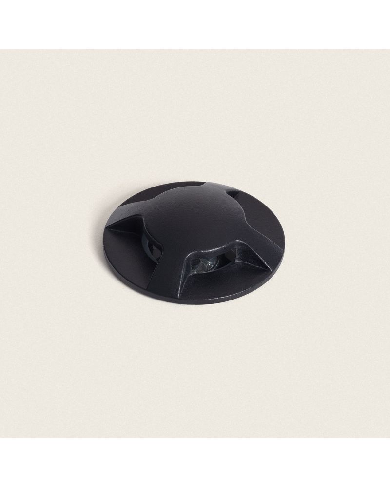Balise Extérieure LED 3W Encastrable au Sol Letso 4L Noire