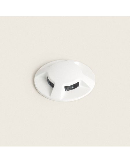 Balise Extérieure LED 3W Encastrable au Sol Letso 4L Blanche