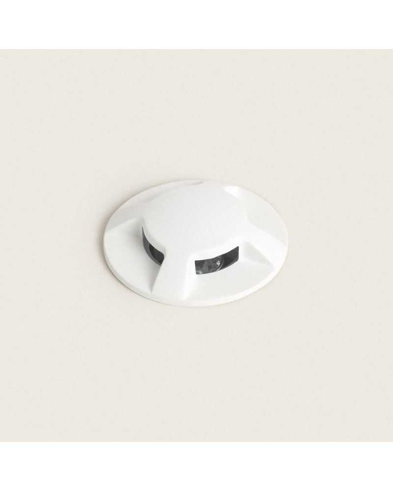 Balise Extérieure LED 3W Encastrable au Sol Letso 4L Blanche